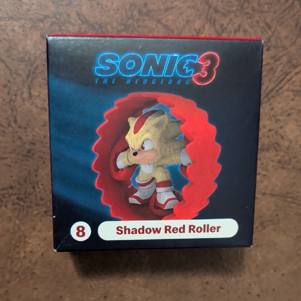Rare Collectable Sonic 3 Shadow Red Roller Figure